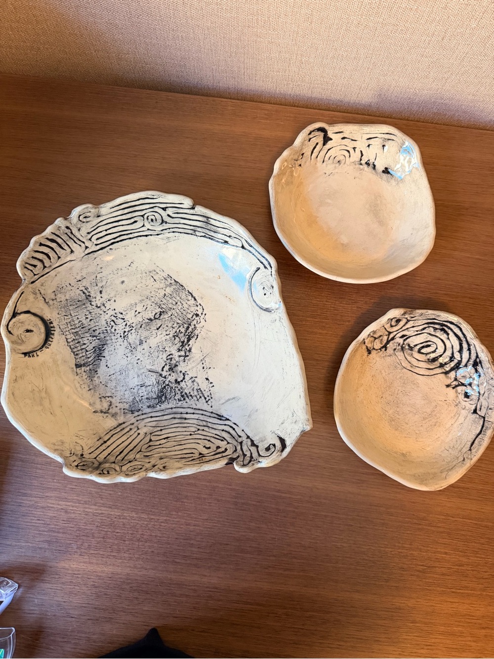 Organic Modern Pahl-Gutfriend Ceramic Bowl Set - Mid Century Modern